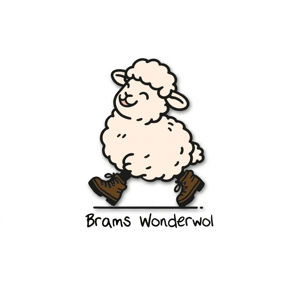 Illustratie van Brams Wonderwol schaapje